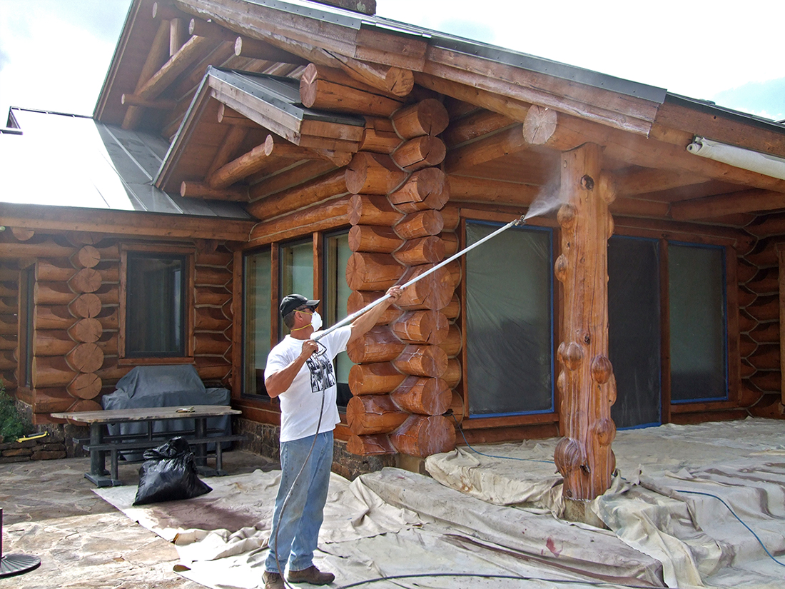 Applying UV Guard Clear Coat, Westcliffe, CO