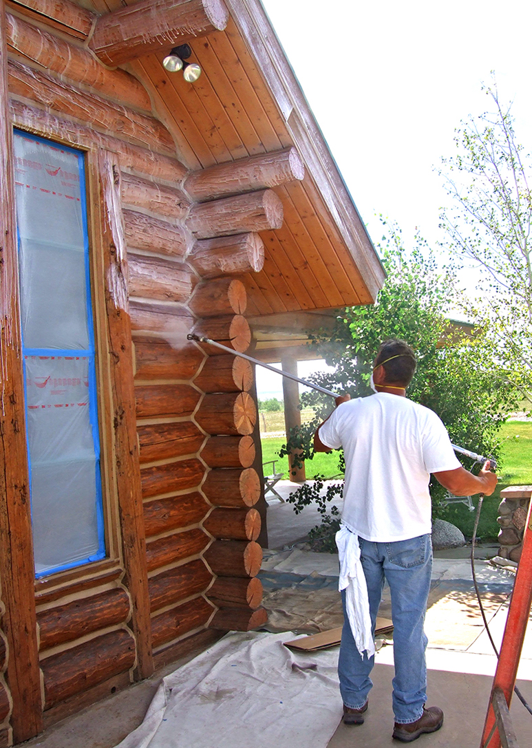 Applying UV Guard Clear Coat, Westcliffe, CO